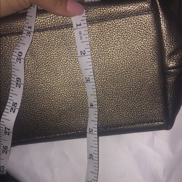 💋 Coach Chicago Ellis Gold Pewter Pebble Leather Handbag - Picture 8 of 13